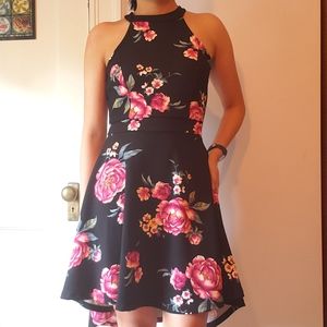 Crave Fame Floral Halter Dress NWOT